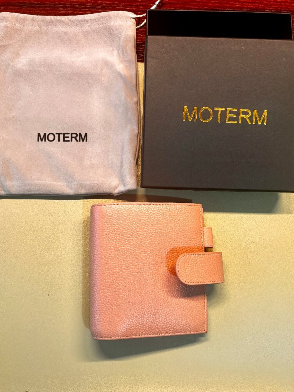 Moterm Luxe 2.0 Pocket Planner Dusty Rose 30mm Rings Box + Dust Bag
